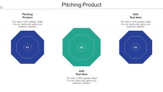 Pitching Product Ppt Powerpoint Presentation Icon Infographic Template Cpb