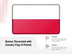 Poland Country Flag Illustration Representing National Republic Decorated European