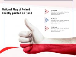 Poland Country Flag Illustration Representing National Republic Decorated European