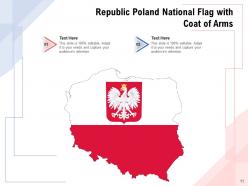 Poland Country Flag Illustration Representing National Republic Decorated European