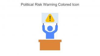 Political Risk Warning Colored Icon In Powerpoint Pptx Png And Editable Eps Format