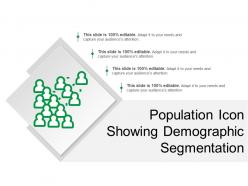 Population icon showing demographic segmentation
