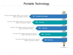 Portable technology ppt powerpoint presentation icon clipart cpb