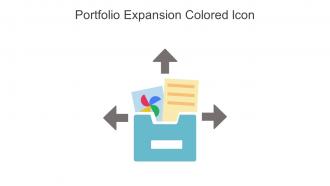 Portfolio Expansion Colored Icon In Powerpoint Pptx Png And Editable Eps Format