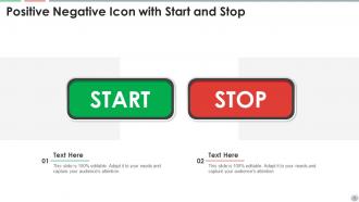 Positive Negative Icon Powerpoint Ppt Template Bundles