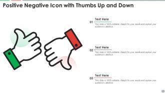 Positive Negative Icon Powerpoint Ppt Template Bundles