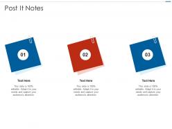 Post it notes automated devops approach ppt icon brochure