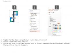 Pptx six staged timeline and icons for business analysis flat powerpoint design