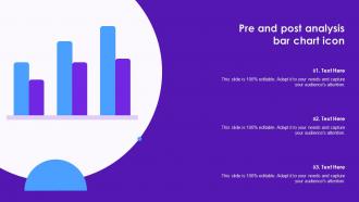 Pre And Post Analysis Bar Chart Icon
