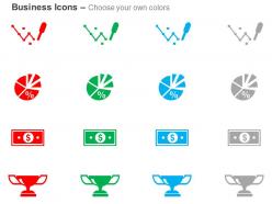 Price trophy market analysis pie chart ppt icons graphics