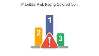 Prioritize Risk Rating Colored Icon in powerpoint pptx png and editable eps format
