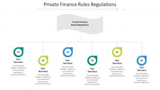 Private finance rules regulations ppt powerpoint presentation icon format cpb
