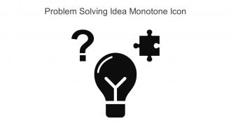 Problem Solving Idea Monotone Icon In Powerpoint Pptx Png And Editable Eps Format