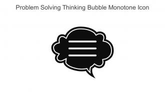 Problem Solving Thinking Bubble Monotone Icon In Powerpoint Pptx Png And Editable Eps Format
