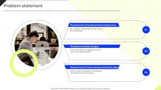 Problem Statement Professional Icons Platform Investor Funding Elevator Pitch Deck