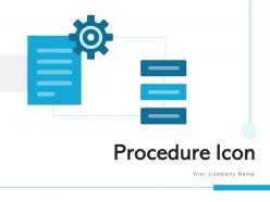 Procedure icon processing business marketing products flowchart development