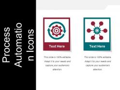 Process automation icons powerpoint slides