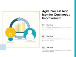 Process Map Icon Continuous Improvement Illustrating Business Optimize Resources