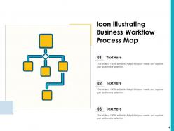 Process Map Icon Continuous Improvement Illustrating Business Optimize Resources