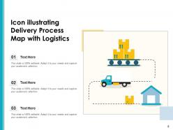 Process Map Icon Continuous Improvement Illustrating Business Optimize Resources