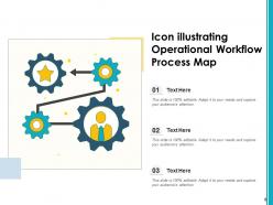 Process Map Icon Continuous Improvement Illustrating Business Optimize Resources