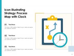 Process Map Icon Continuous Improvement Illustrating Business Optimize Resources