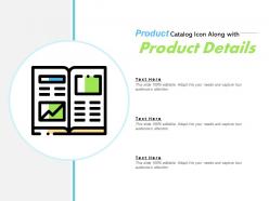 Product catalog icon along with product details