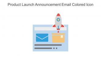 Product Launch Announcement Email Colored Icon In Powerpoint Pptx Png And Editable Eps Format