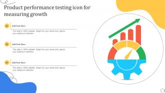 Product Performance Testing Icon For Measuring Growth