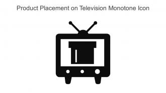 Product Placement On Television Monotone Icon In Powerpoint Pptx Png And Editable Eps Format