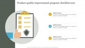 Product Quality Improvement Program Checklist Icon