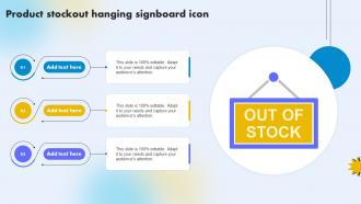 Product Stockout Hanging Signboard Icon