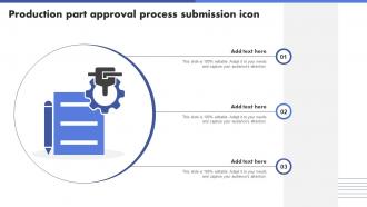 Production Part Approval Process Submission Icon