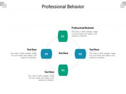 Professional behavior ppt powerpoint presentation icon grid cpb