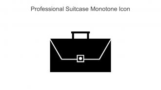 Professional Suitcase Monotone Icon In Powerpoint Pptx Png And Editable Eps Format