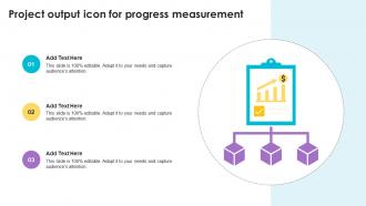 Project Output Icon For Progress Measurement