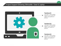 Project support ppt infographics example introduction support eight functions with icons