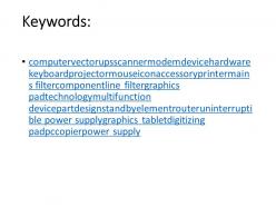 Projector keyboard printer ppt icons graphics