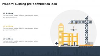 Property Building Pre Construction Icon
