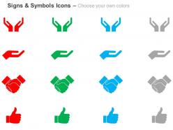 Protection hands business deals like ppt icons graphics