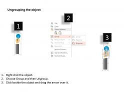 Ps four staged hands with bulbs and icons flat powerpoint design