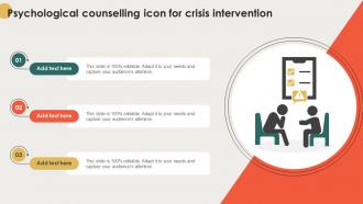 Psychological Counselling Icon For Crisis Intervention