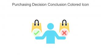 Purchasing Decision Conclusion Colored Icon In Powerpoint Pptx Png And Editable Eps Format