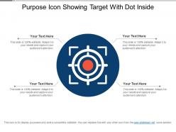 Purpose icon showing target with dot inside