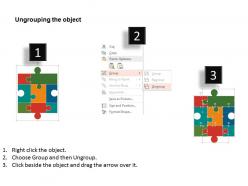 Puzzles with internet technology icons flat powerpoint design