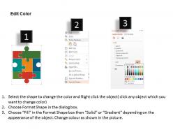 Puzzles with internet technology icons flat powerpoint design