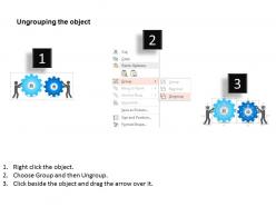Pw gear and person icons process control flat powerpoint design