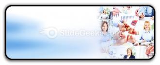 Business woman collage powerpoint icon r