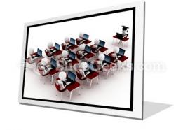 E learning education powerpoint icon f