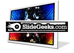 Party colorful waves ppt icon for ppt templates and slides f